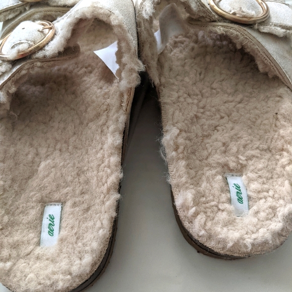 Aerie Faux Fur Double Strap Sandals - Picture 3 of 6